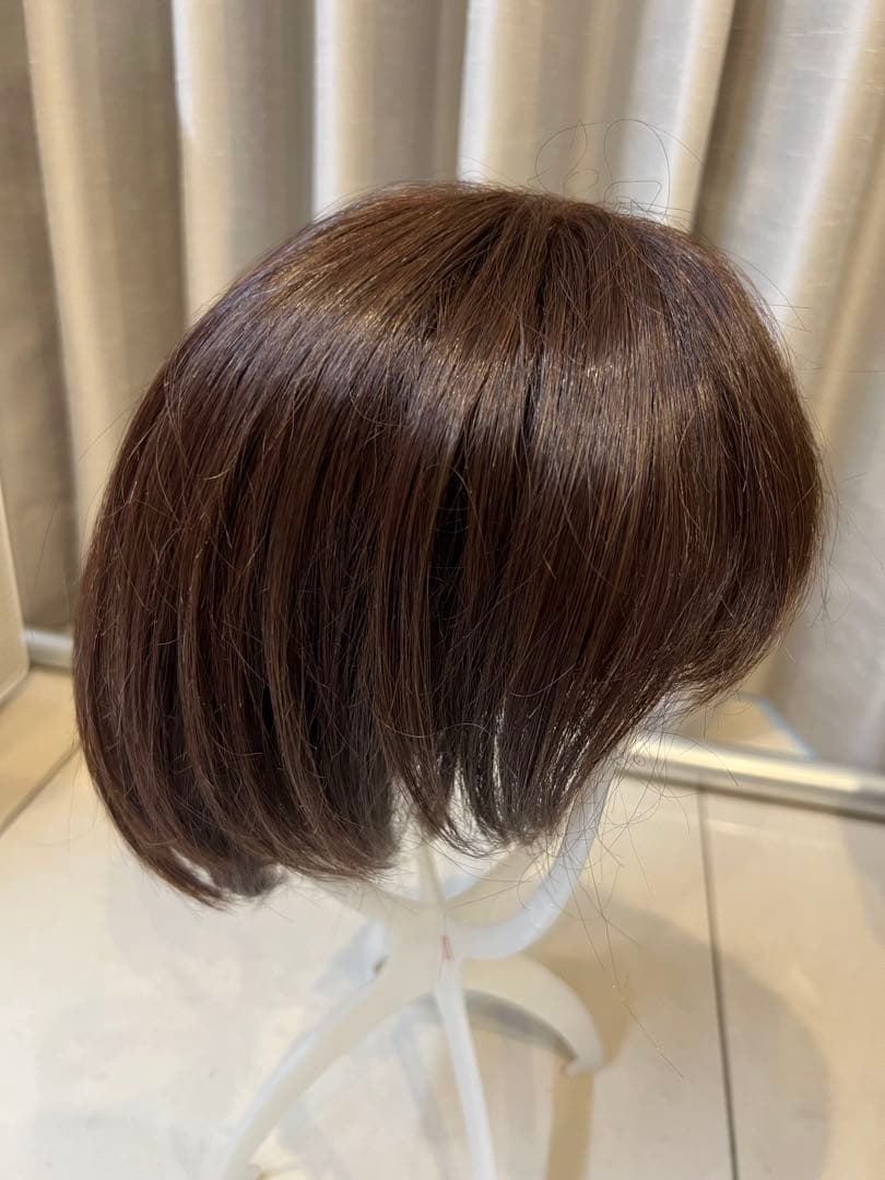 天使のマニッシュショート人毛ミックスウィッグ