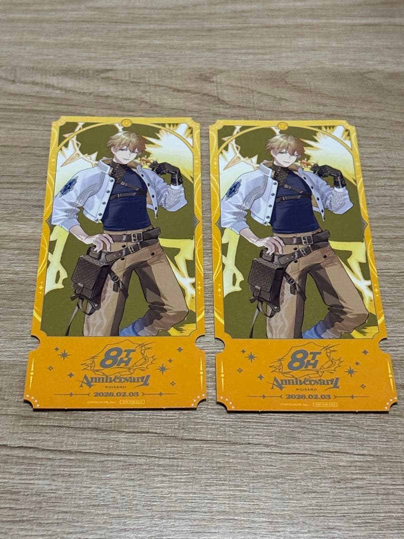 にじさんじ8thストア 購入特典チケット風カード エクス・アルビオ