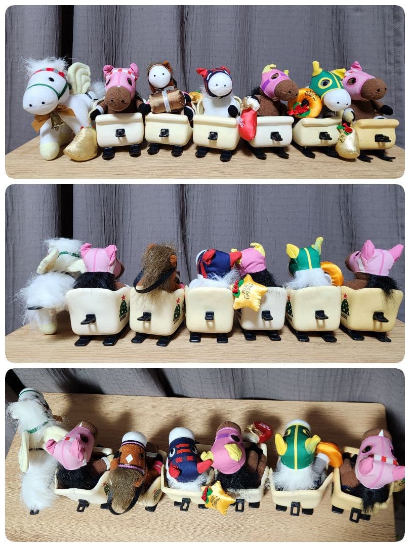 競走馬 ぬいぐるみセット 競馬 サラブレッド クリスマス