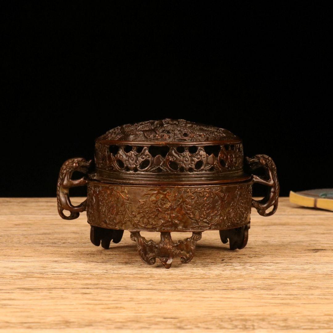 唐草文 水指 吉向蕃斎 七世松月