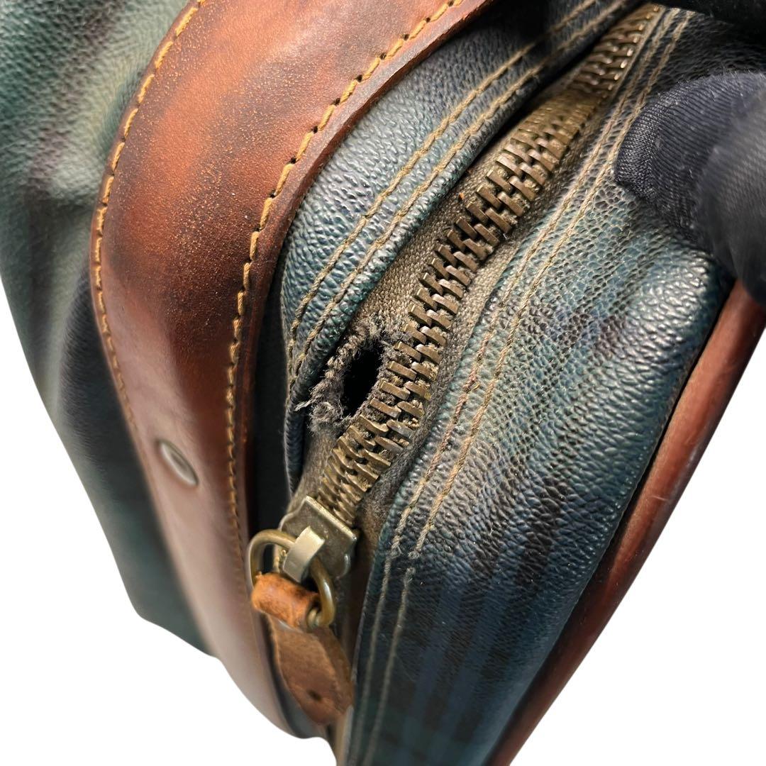 希少】ラルフローレン トラベルバッグ ブラックウォッチ PVC レザー 大容量