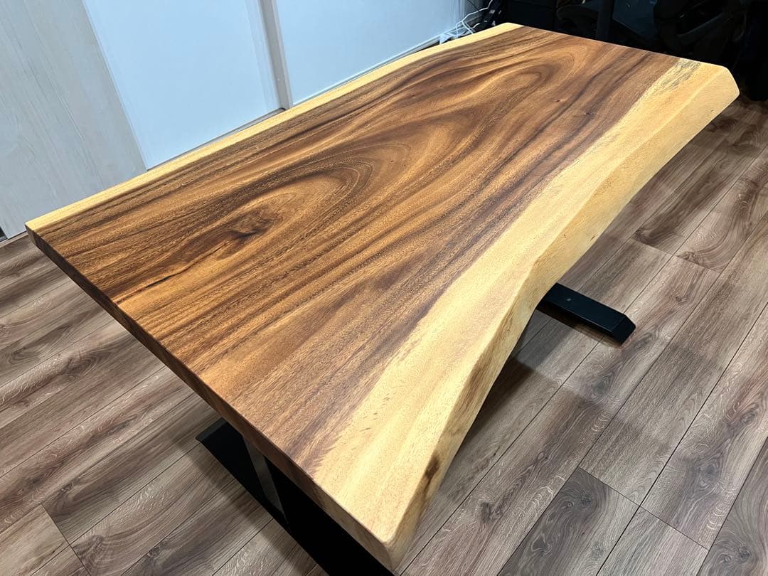 た*い様 モンキーポッド一枚板 PCデスク、ダイニングテーブル用