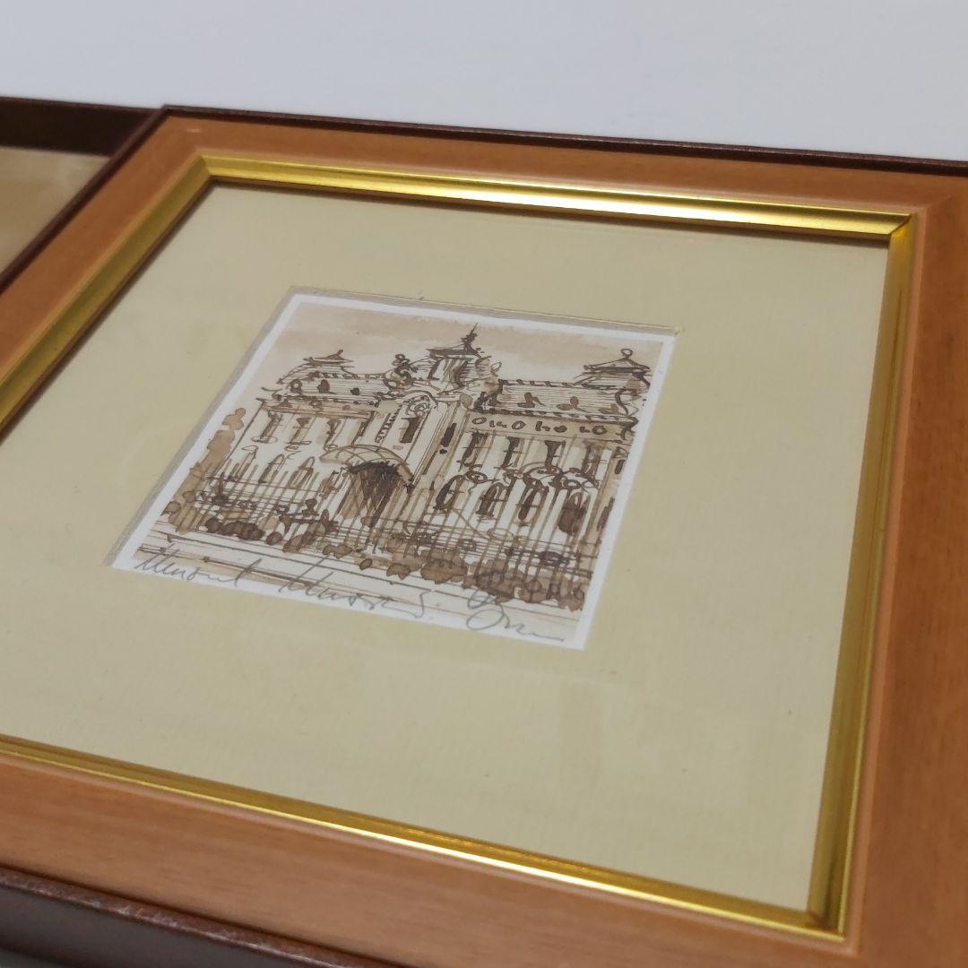 ルーマニア 作家 アート 絵画 手描き サイン入り ブカレスト 歴史博物館 レア