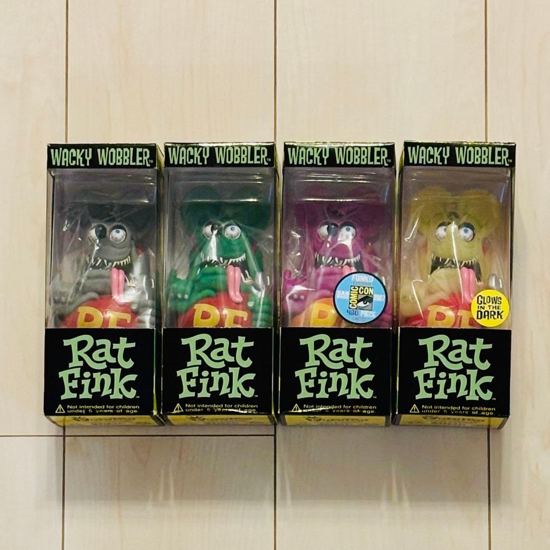 Rat Fink Wacky Wobbler フィギュア 4体セット - メルカリ