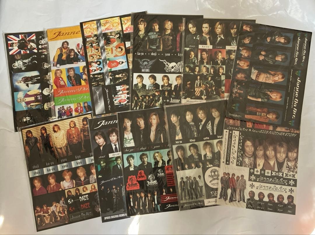 Janne Da Arc A4ステッカーシート11枚セット Janne Da Arc A4ステッカーシート11枚セット Janne Da Arc A4