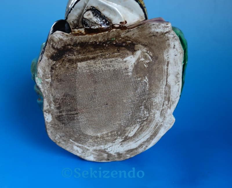 九谷焼 色絵　唐子 童子　　太鼓打ち　置物 　フィギュリン　２８ｃｍ　２５４０