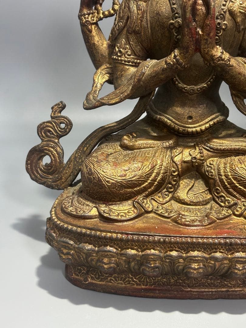 天然石 扳指 吉祥紋細工彫刻 時代物 古文 篆書体 1901．古典文様