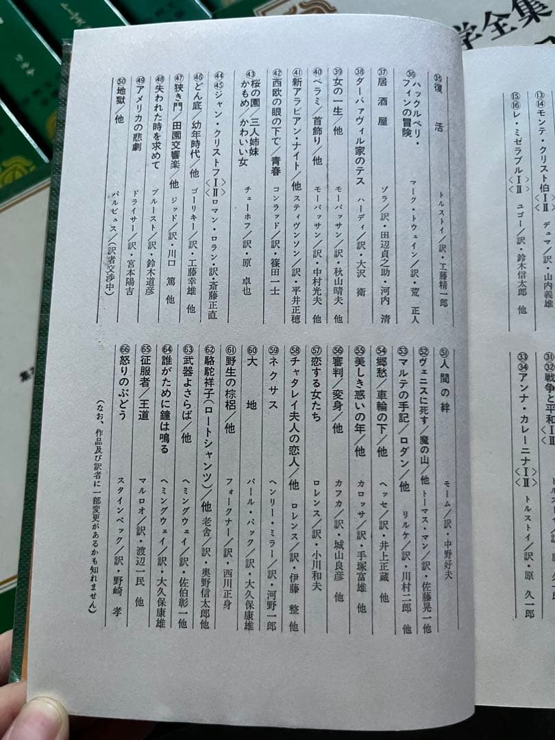 リキサク様限定　集英社　世界文学全集　 63冊+風と共に去りぬ上下巻　付き