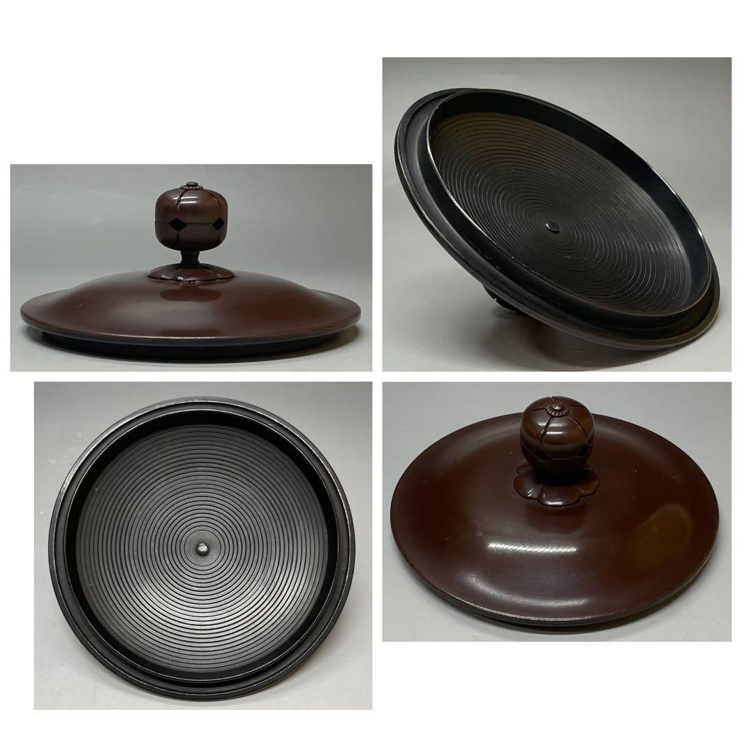 人間国宝 高橋敬典 利休好 阿弥陀堂釜 釜釻 四方桟共箱 ac13