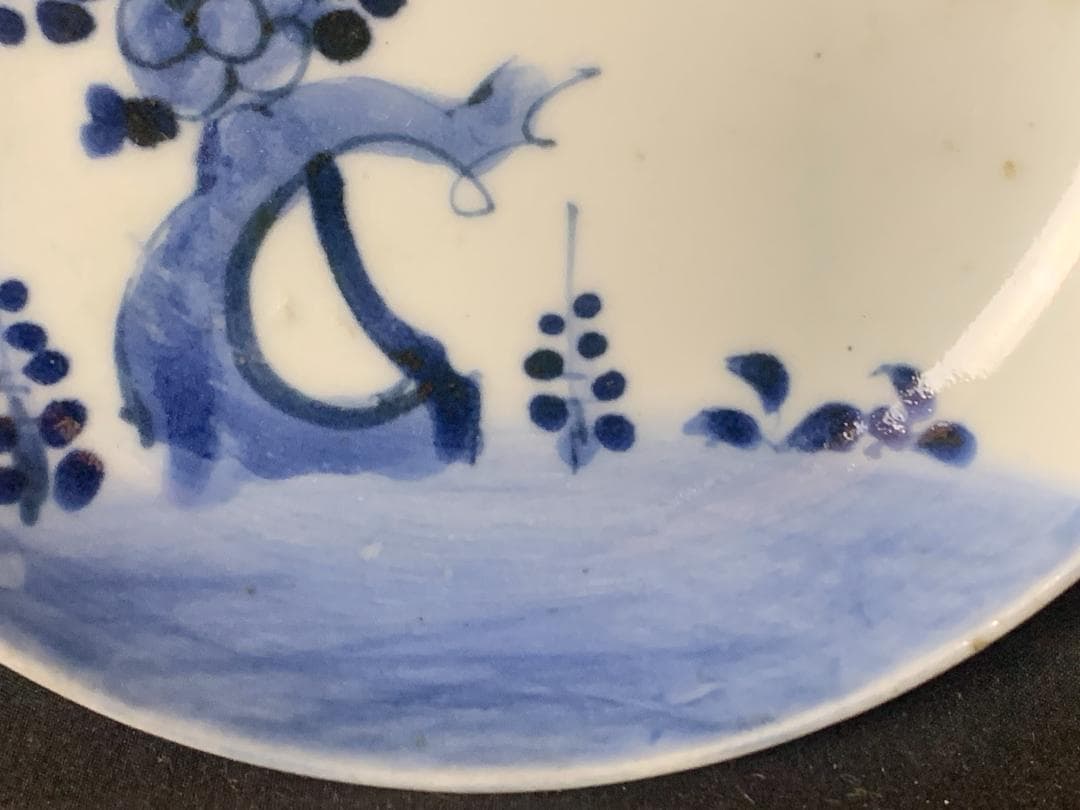 古伊万里 染付 梅図 中皿 江戸中期 藍九谷藍柿右衛門 874 - メルカリ