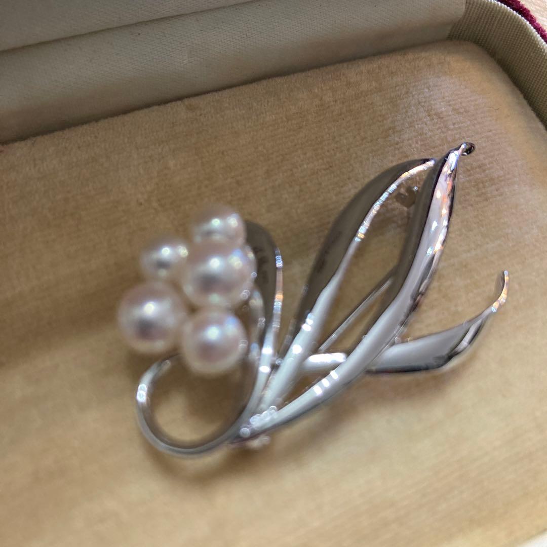 ストア ミキモトパール ブローチ シルバー、NHK刻印あり