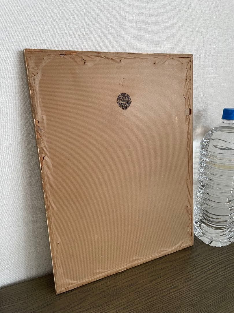 アンティーク　フレーム 鳥の絵画　リトグラフ