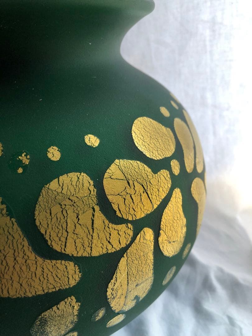 ○骨董品○￼壺○花器○ガラス○河口馬次郎作