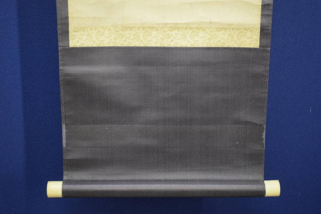 真作/篠崎小竹/瀑布画賛/瀧/滝/画賛/杉題箱付/布袋屋掛軸HJ-999