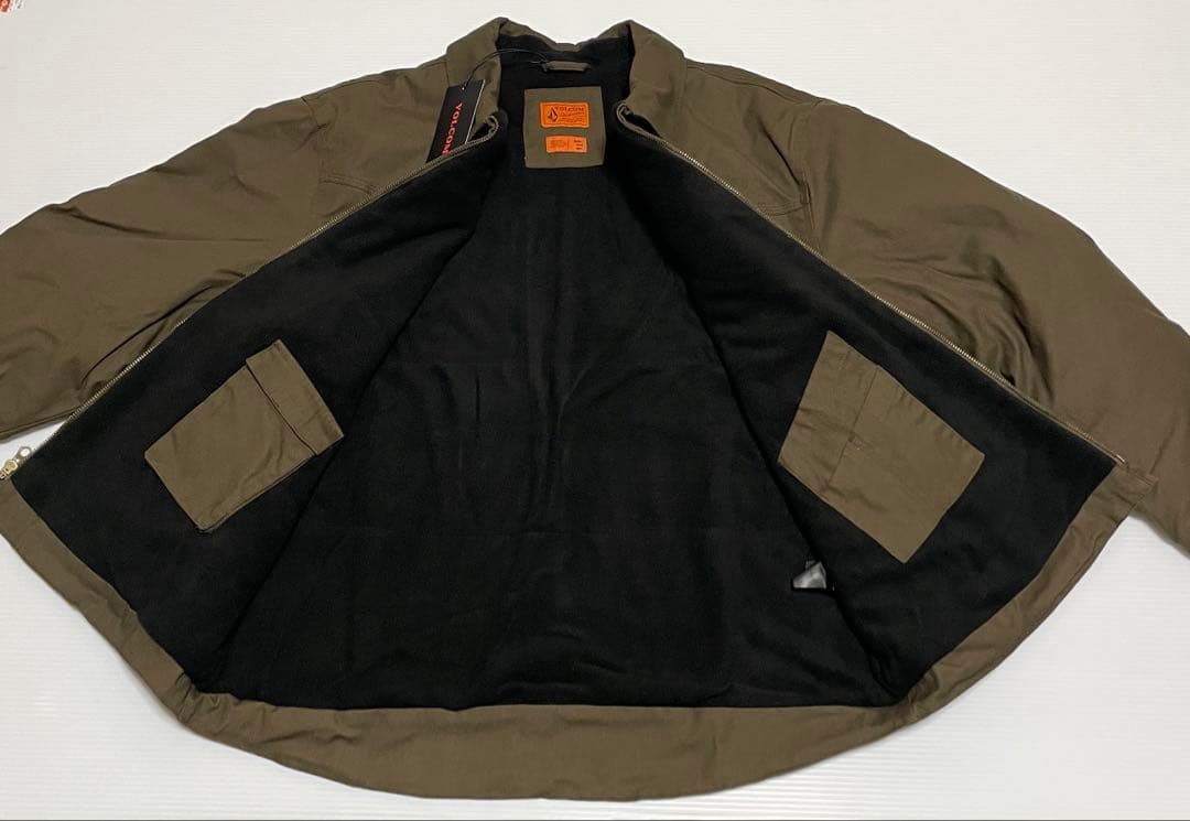 VOLCOM ワーク　ウェア　ジャケット　L タグ付　ブラウン　防寒　防風