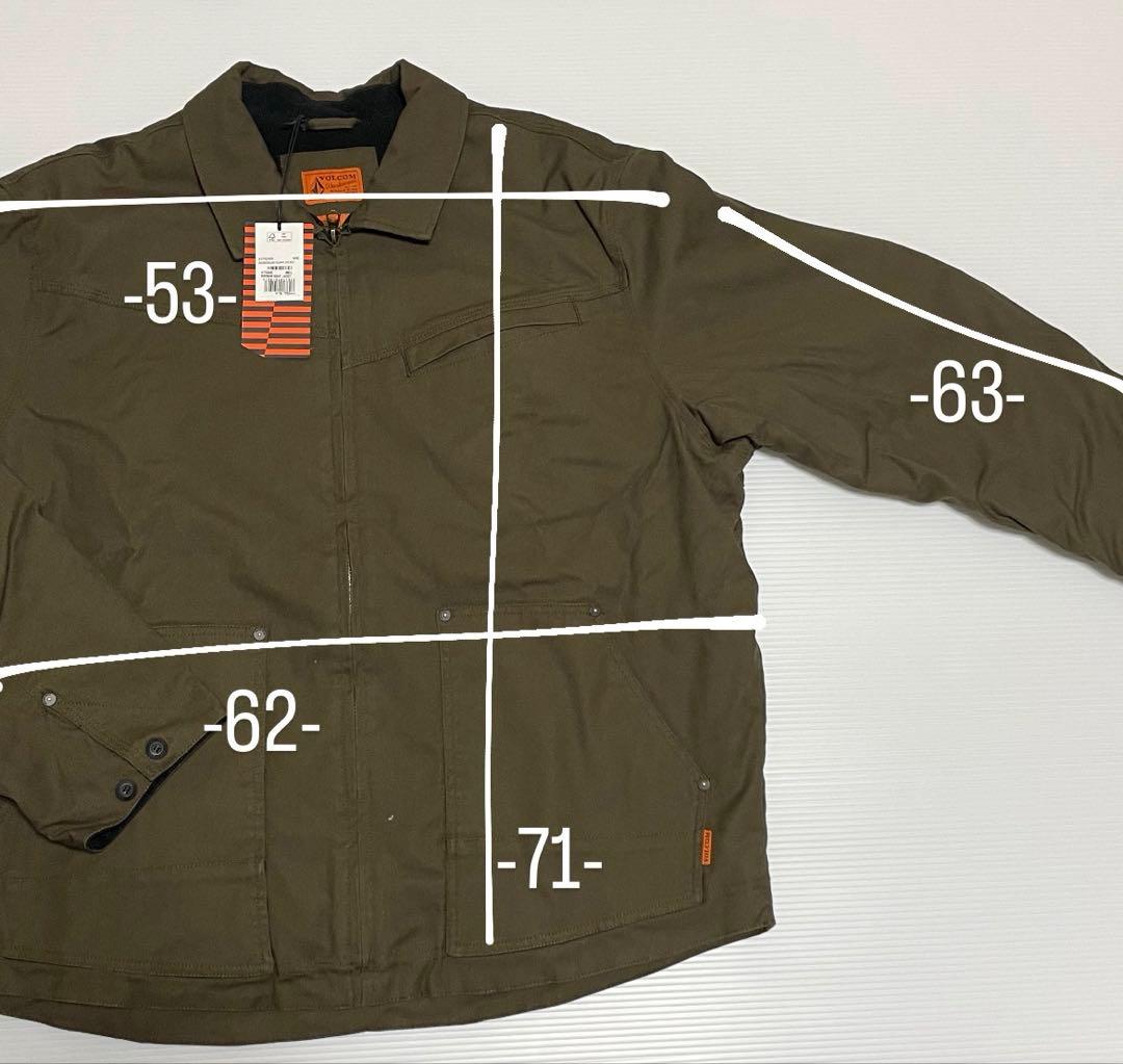 VOLCOM ワーク　ウェア　ジャケット　L タグ付　ブラウン　防寒　防風