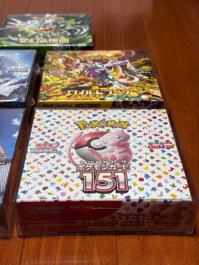 ポケモンカード151 フュージョンアーツ　他シュリンク付き5BOXセット