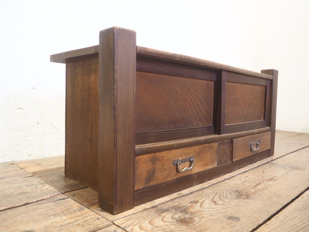 1231 アンティーク 置き床 飾り棚 展示台 陳列台 骨董 レトロ ケース