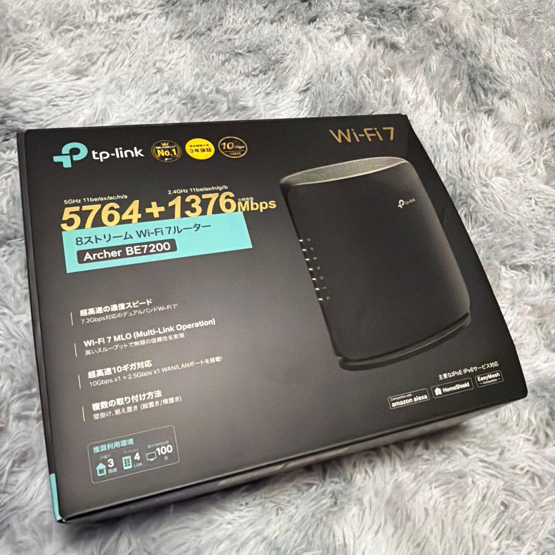 付属品完備 TP-Link Wi-Fi 7 ルーター BE7200