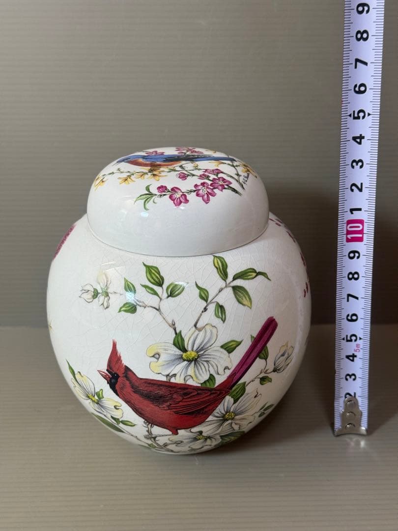 2789 ロイヤルコールドン Royal Cauldon 花鳥 茶壺