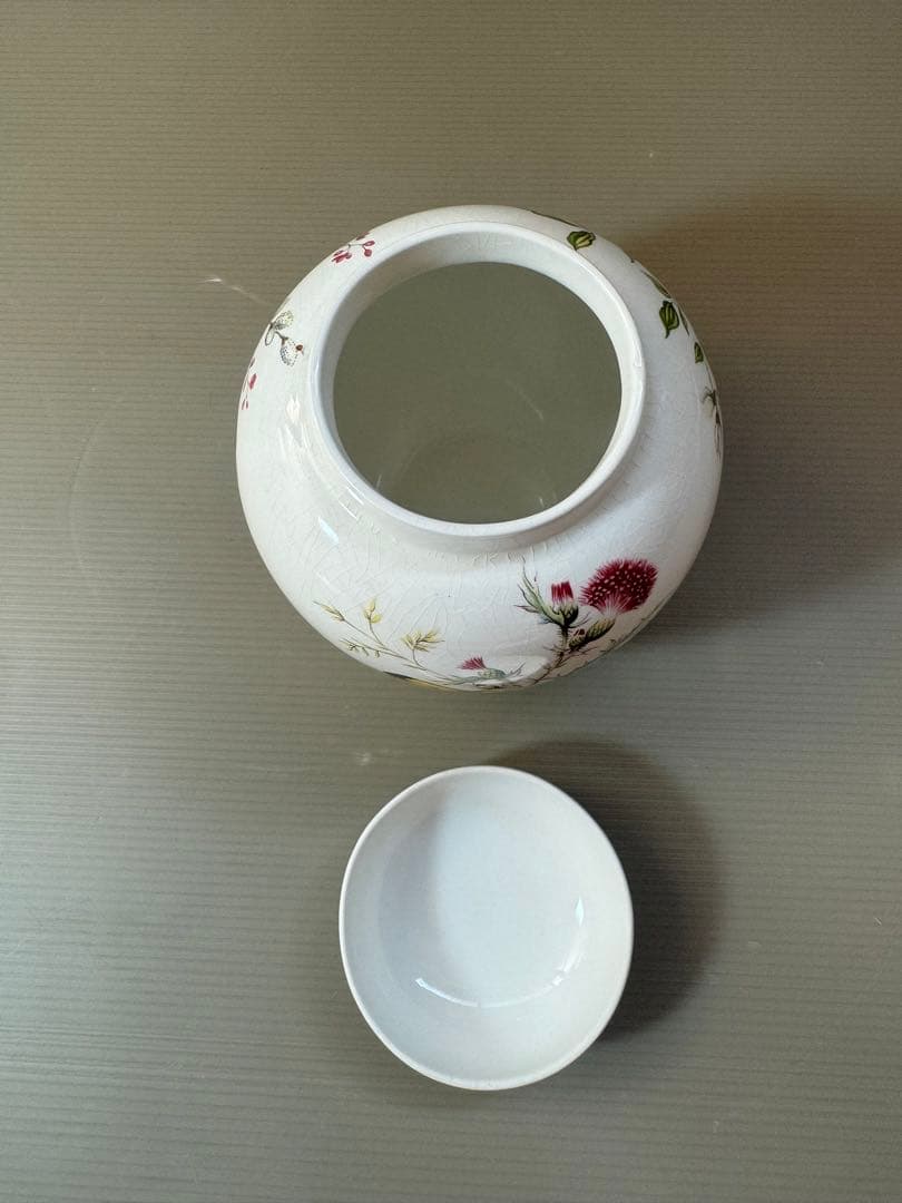 2789 ロイヤルコールドン Royal Cauldon 花鳥 茶壺