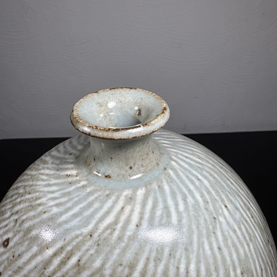 真作 人間国宝 藤原啓作 藤原雄鑑 志野茶碗 希少作品 25635 人間国宝