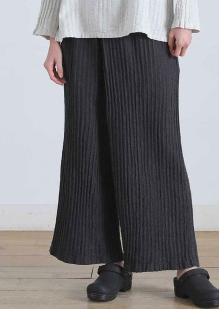 plantation メランジWAVEパンツ 値下げ【美品】plantation メランジ