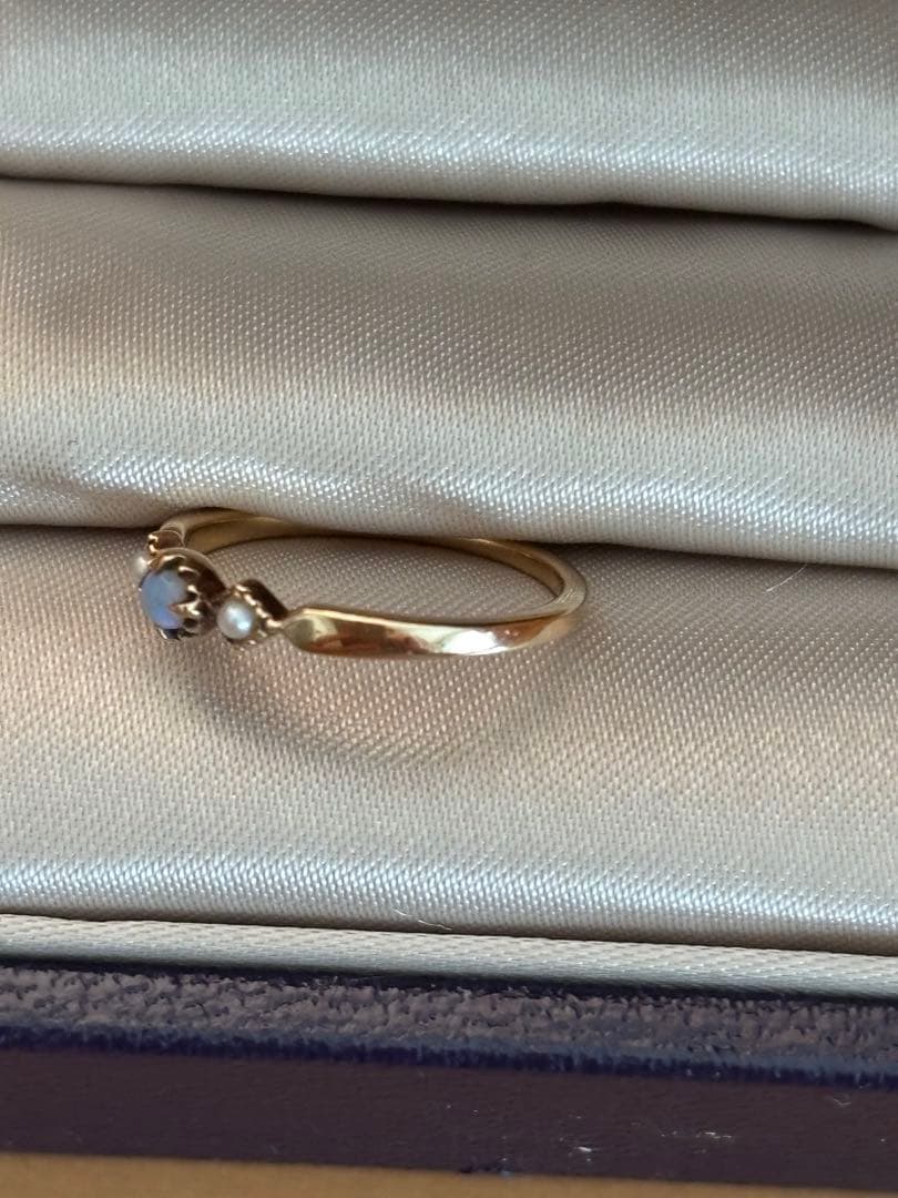 ete 7号　オパール　パール　リング　指輪