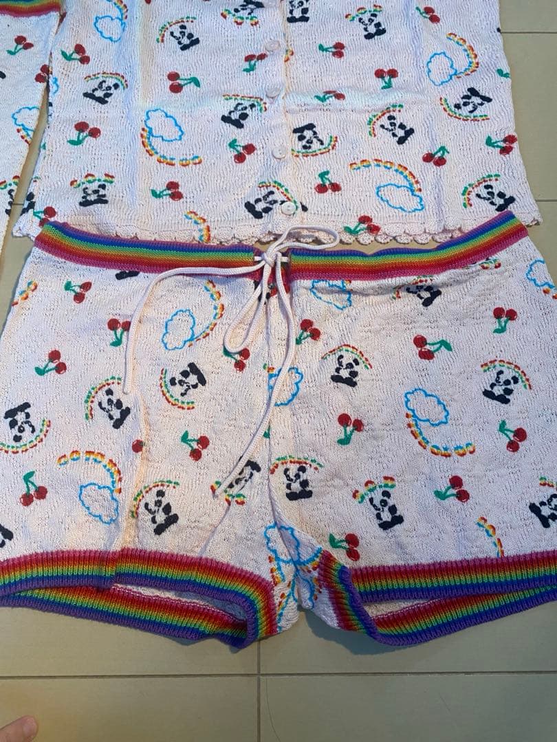 未使用　初期　ヒステリックグラマー パンダ柄　セットアップ　タンクトップY2K