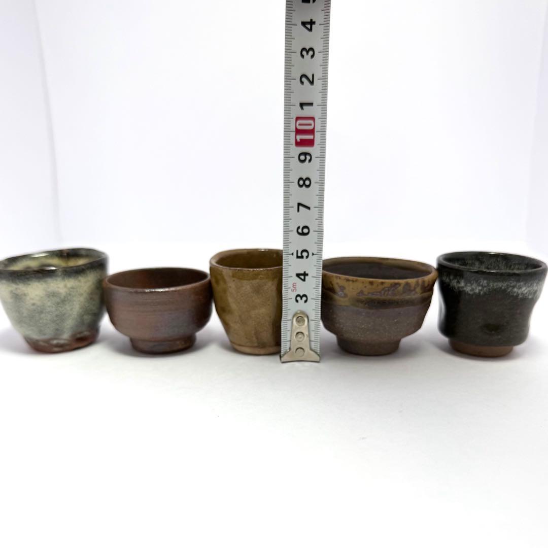 新品未使用 越前焼き お猪口 ぐい呑み 酒器 5客セット 共箱