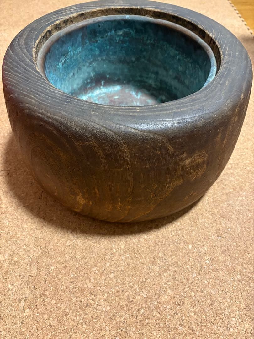 木製丸火鉢 木目桐火鉢 手炙り 銅落とし大正レトロ！ 2026年最新】Yahoo!