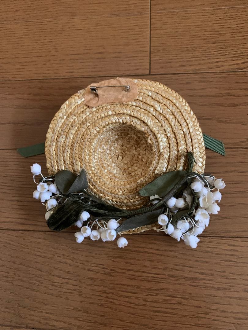 カネコイサオ 麦わら帽子コサージュ