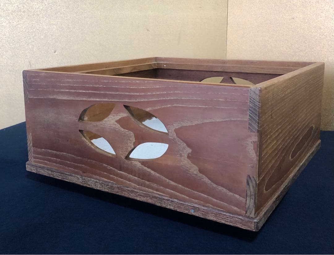 《R》茶道具 桑置炉 五徳付 元箱　260105か4