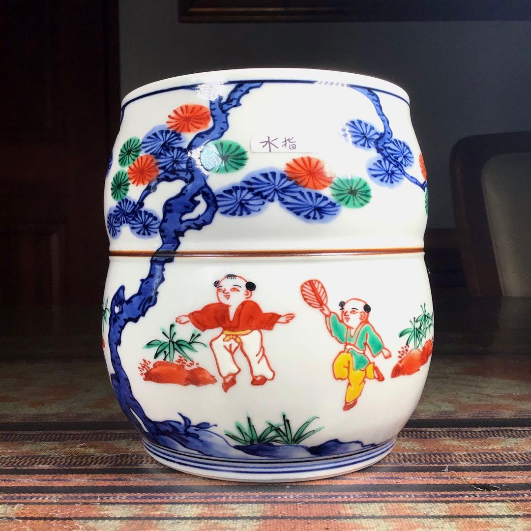 冬うー特価』 京焼 平安 橋本龍岳 唐子 水差し - メルカリ