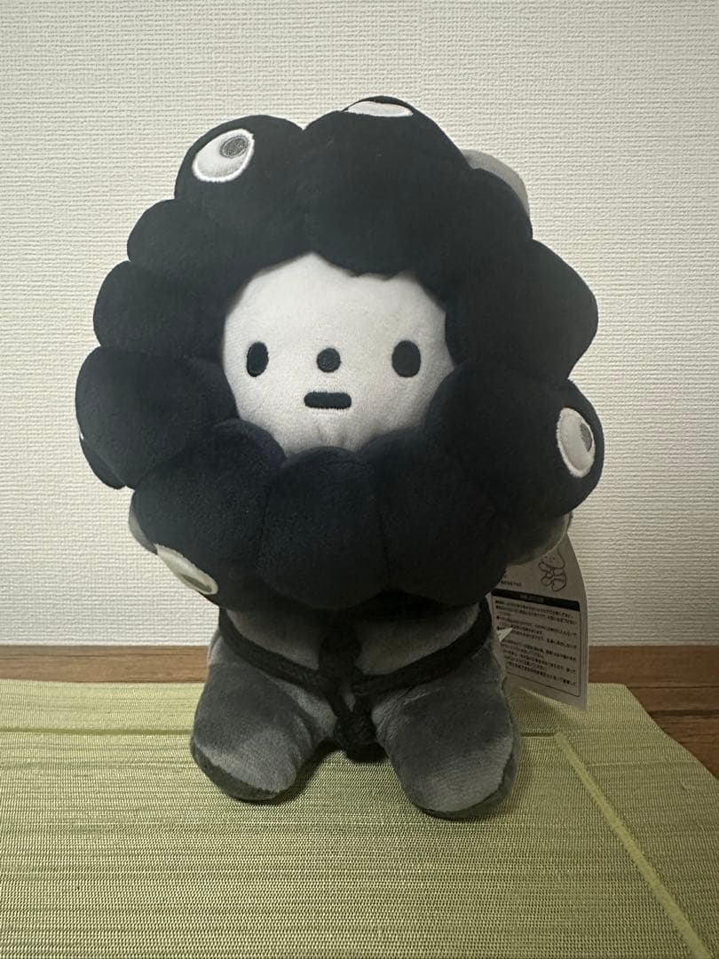 きっこうちゃんミャクミャク ぬいぐるみ Mサイズ 黒 ブラック