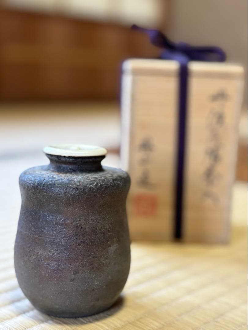 ベアトリーチェ様専用】【美品】丹波焼 尻張茶入 丹波茶入 森本丹山 茶道具