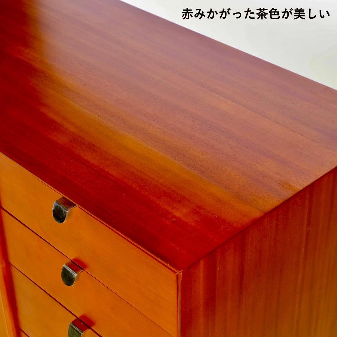 I 北欧 キャビネット リビングボード 赤茶色 リビング収納 本棚 お部屋