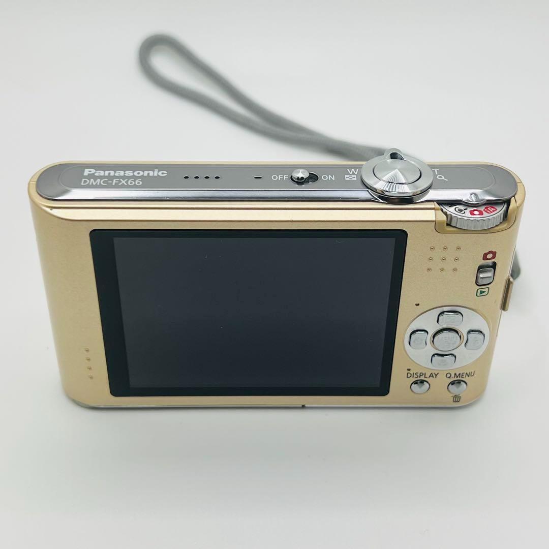 動作品】 LUMIX DMC-FX66 ゴールド コンデジ カメラ