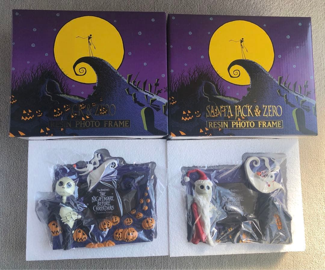 美品 ナイトメア・ビフォア・クリスマス レジンフォトフレーム 2種