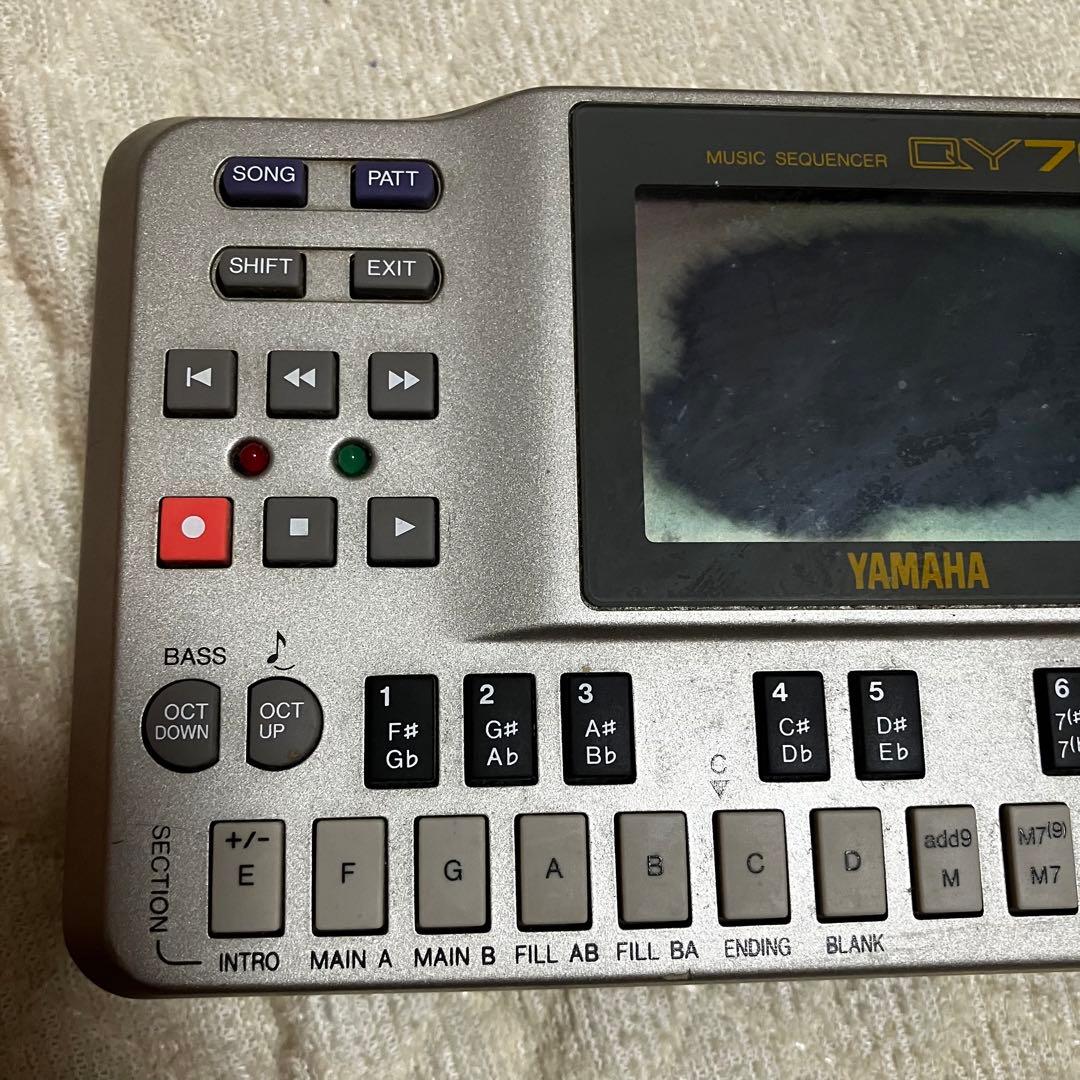 本体のみ、画面やけあり]YAMAHA ヤマハ QY70 音源モジュール