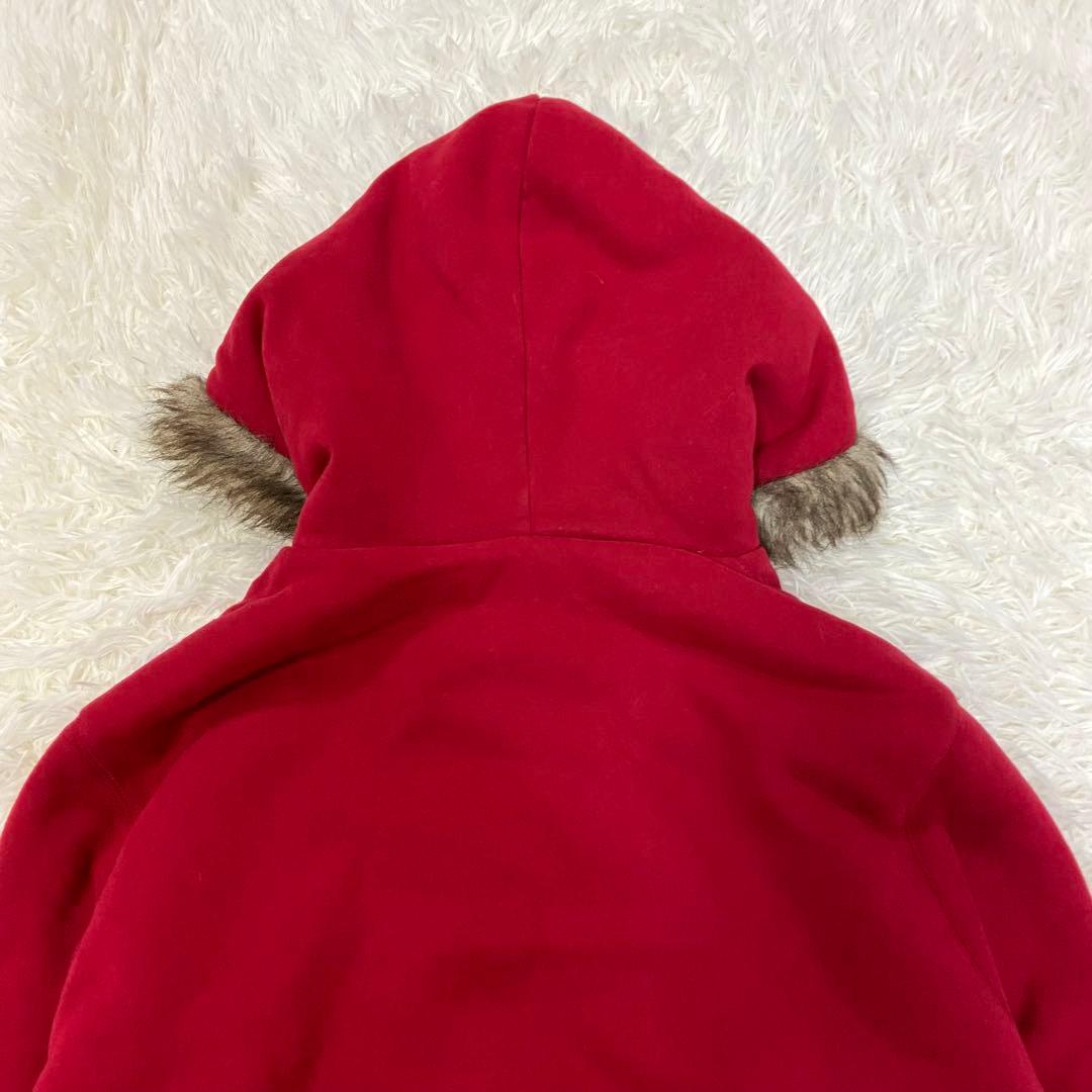 00s アバクロ ファー裏地 フルジップ パーカー シャギーY2K