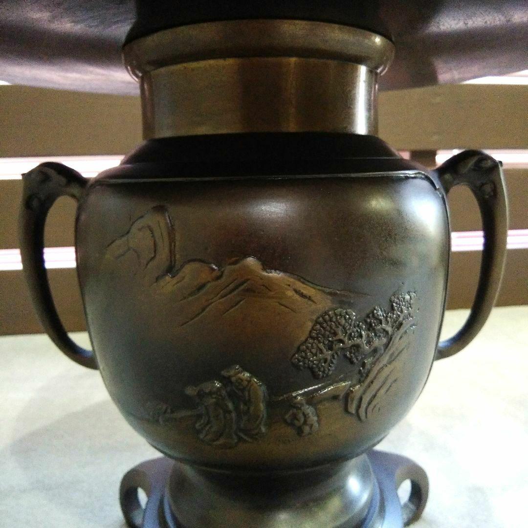 薄端 花器 銅花器 華道具 3分割タイプ