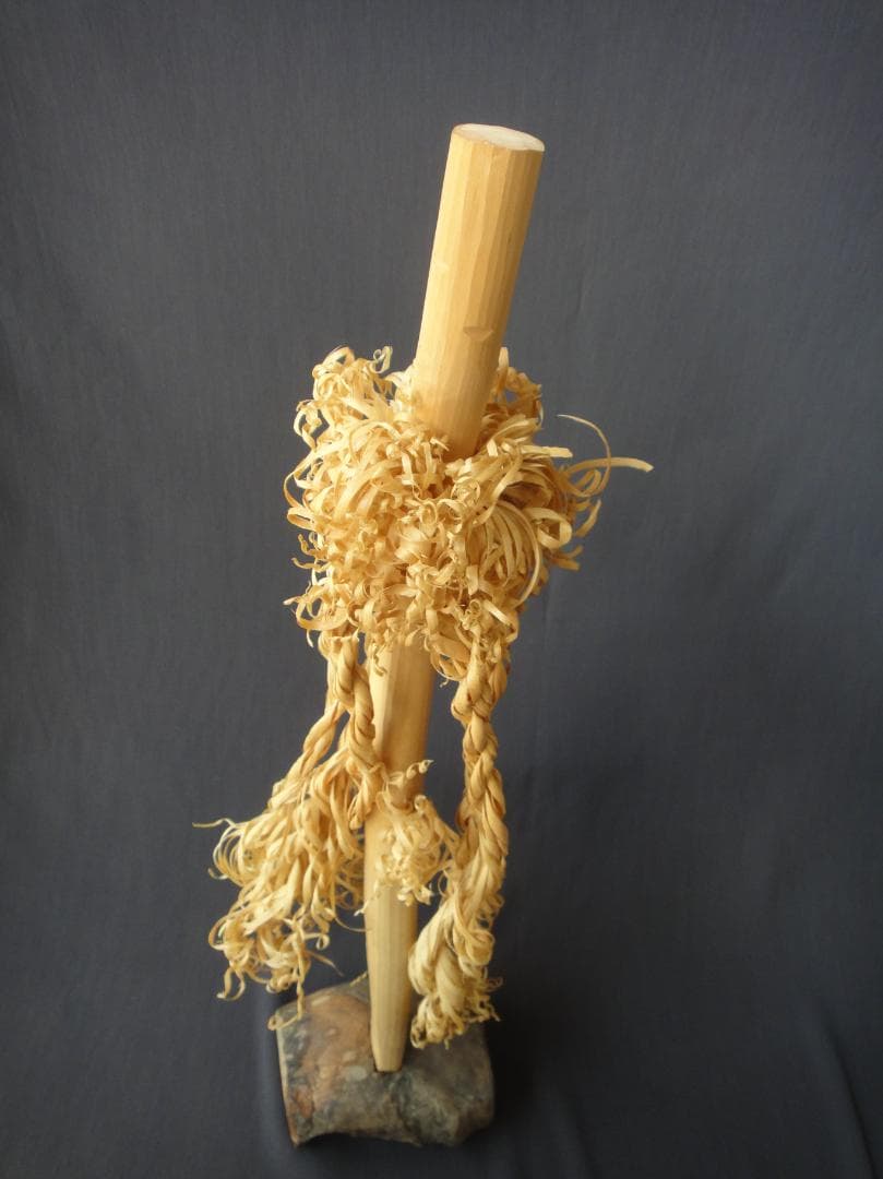 希少 アイヌ イナウ 60cm 台座付き アイヌ儀式 - メルカリ