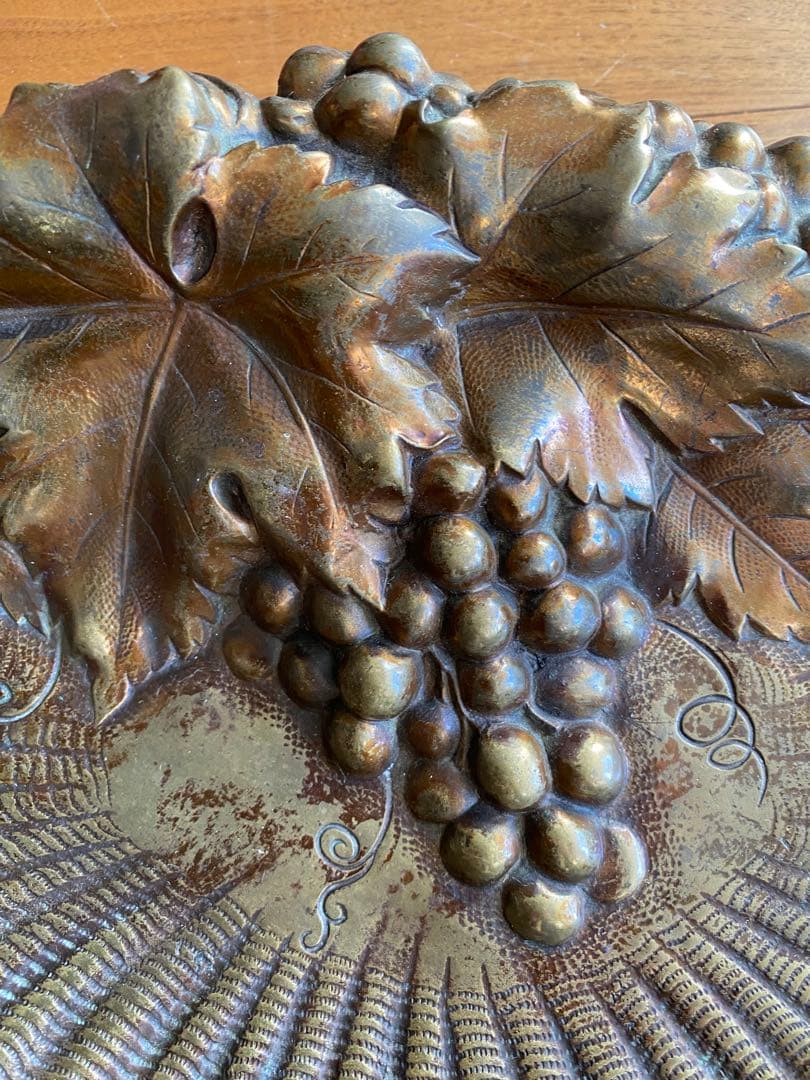 フランス アンティーク ブロンズ ブドウと葉 アール・ヌーヴォー