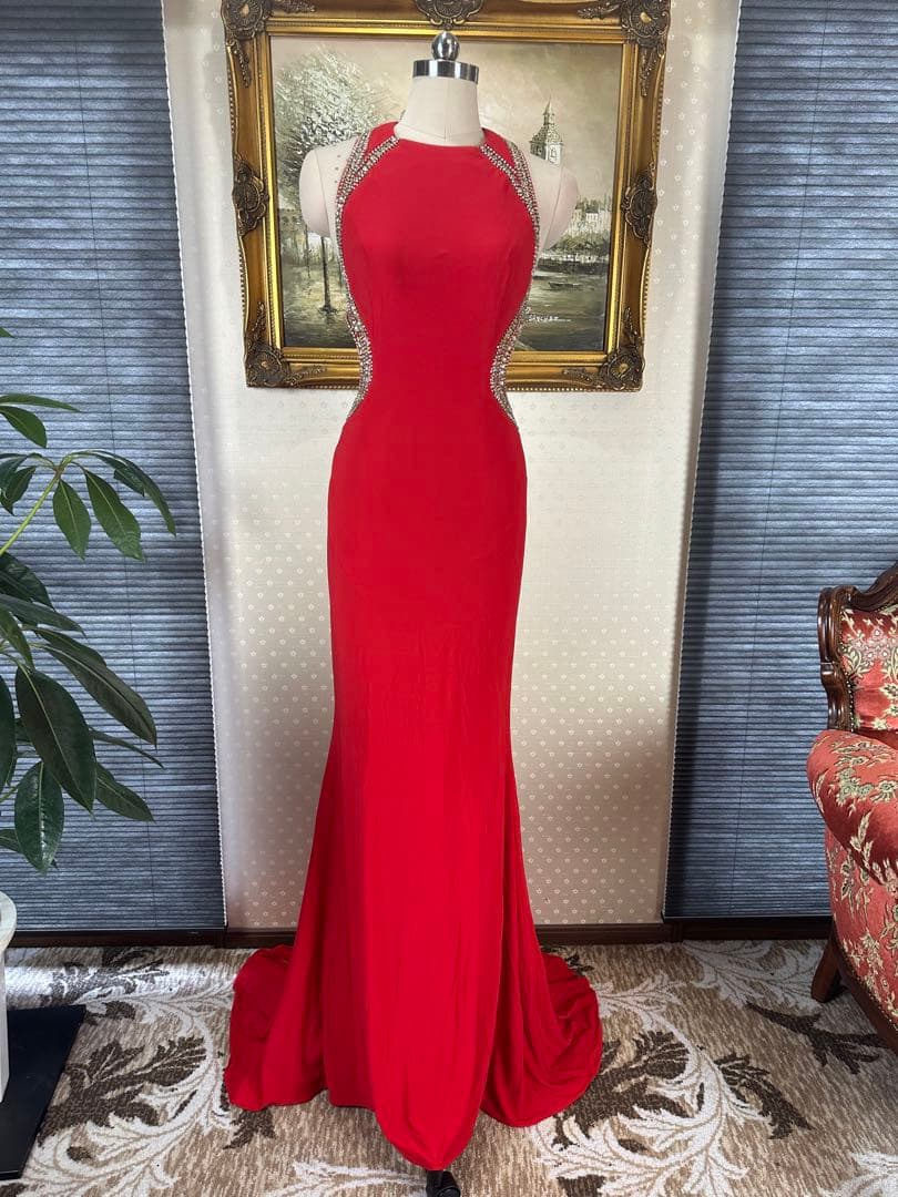 ストレッチタイトロングドレス演奏会ステージ誕生二次会パティーキャバ