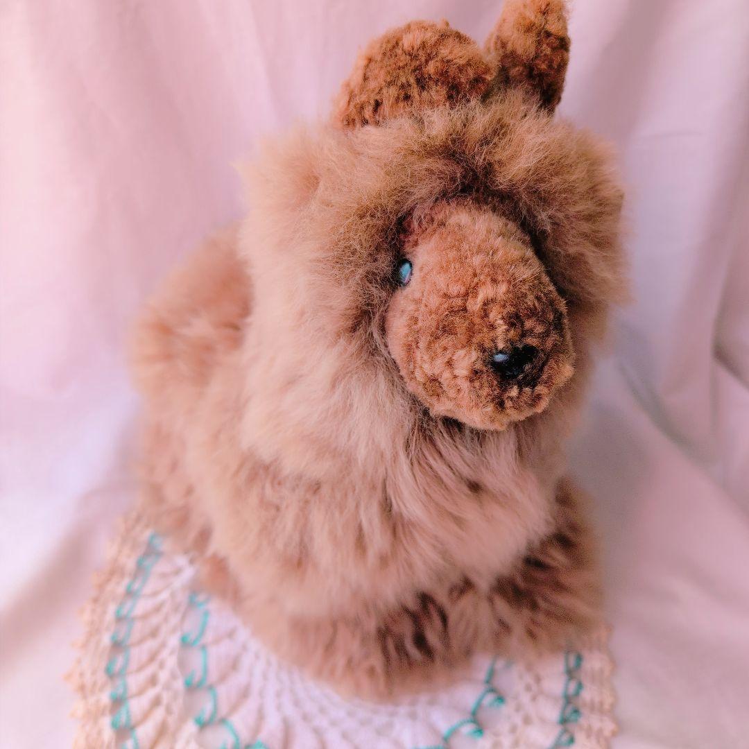 アルパカ100%　ぬいぐるみ　新品タグ付　アニマル　犬　ラマ