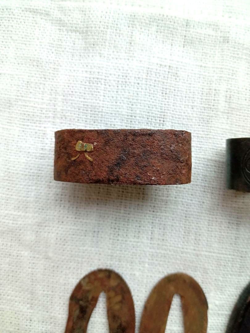 【刀・鍔】つば 馬柄／透かし／花柄／色々まとめて１０個 日本刀装具 武具 骨董