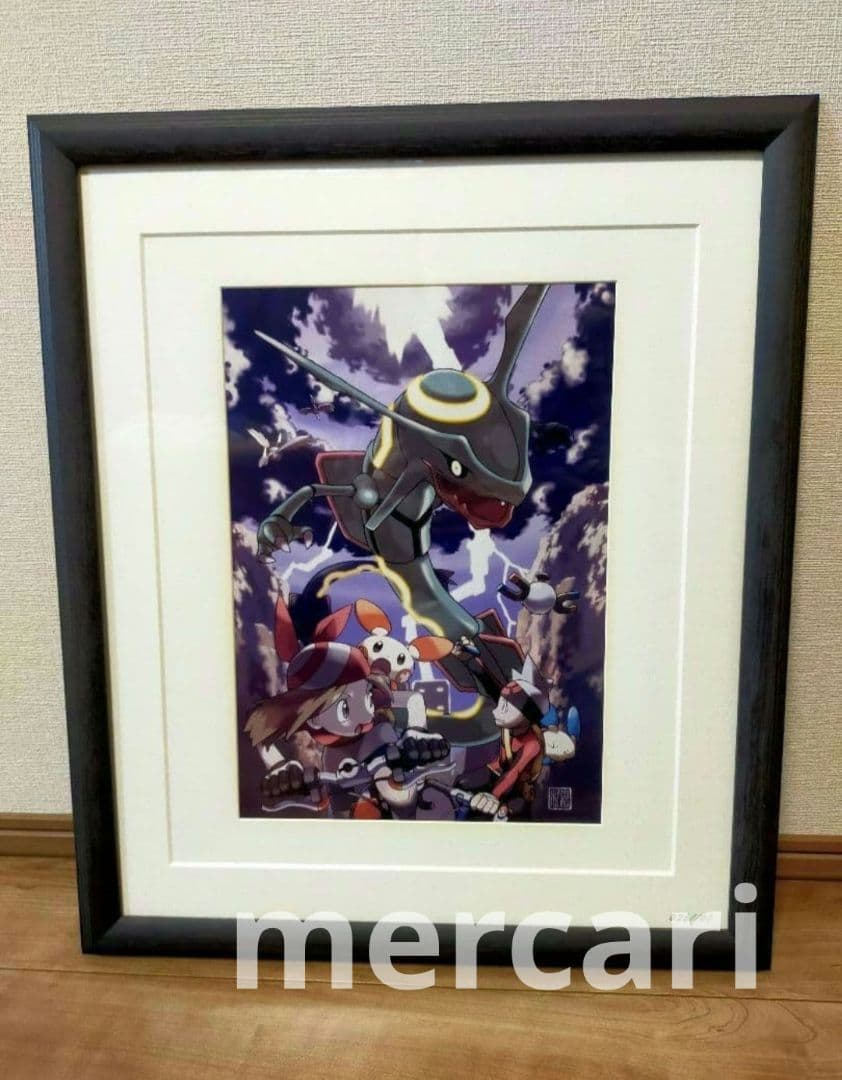 【100枚限定】ポケモン　コレクタブルアート　レックウザ逆鱗