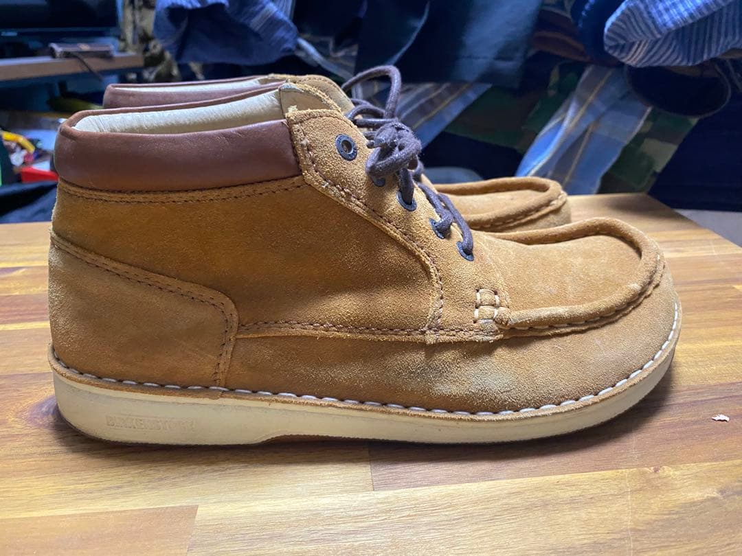 ビルケンシュトック　ブラウン スエード モカシン