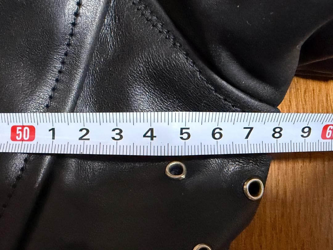 美品／J.Lサイン入】エアロレザー ハーフベルト 38 自立 ホースハイド